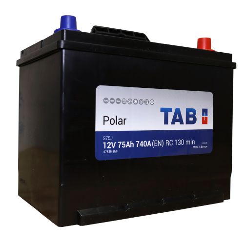 Аккумулятор автомобильный Tab Polar 75Ah 740A (о.п.) Asia